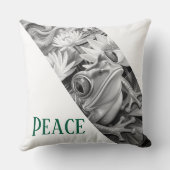 フロッグユニークガーデンフローラ装飾用クッション クッション (裏面)