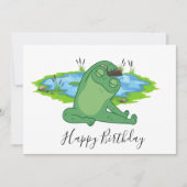 フロッグヨガハッピーバースデー サンキューカード (正面)