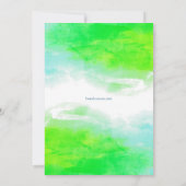 フロッグ引っ越し祝いパーティーパーティーオープンハウス 招待状 (裏面)