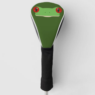 フロッグ顔 ゴルフヘッドカバー
