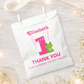 フロッグ1thバースデーパーティーの好意バッグ フェイバーバッグ (クリップ留めされた状態)