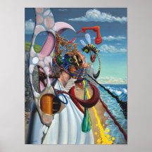 フロッサム男。油のキャンバス。Gary Dorking