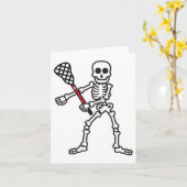 フロッシングスケルトンラクロス選手ハロウィンコスム カード (黄色い花)