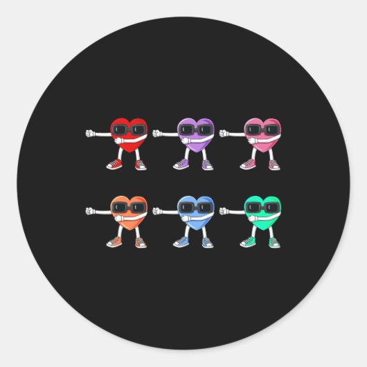 フロッシングハートバレンティンデイフロスのようなボスB ラウンドシール (正面)