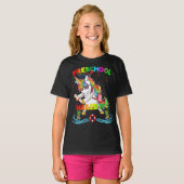 フロッシングUnicorn就学前キャップ卒業証書 Tシャツ (正面フル)