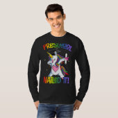 フロッシングUnicorn就学前キャップ卒業証書 Tシャツ (正面フル)
