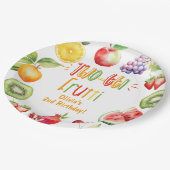 フロッティの女の子2nd誕生日パーティー ペーパープレート (アングル)