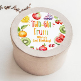 フロッティの女の子2nd誕生日パーティー ラウンドシール