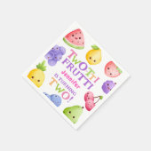 フロッティ二枚！ガールピンクかわいこちゃんフルーツペーパーナプキン スタンダードカクテルナプキン (角)