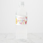 フロッティ誕生日パーティー ペットボトルラベル (正面)