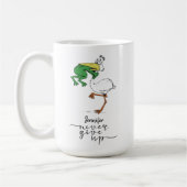 フロッパーソナライズされたグ与えペリカン コーヒーマグカップ (左)