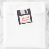 フロッピッおもしろいプ救ディスク上のイエス ラウンドシール (バッグ)