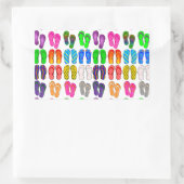 フロッピングを反転 長方形シール (バッグ)