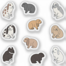 フロッピーで育てたウサギ シール