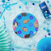 フロッピーで育てたウサギ ペーパープレート (パーティー)