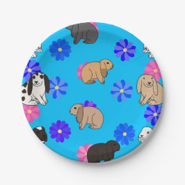 フロッピーで育てたウサギ ペーパープレート