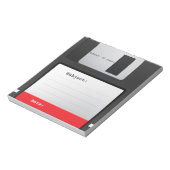 フロッピーディスクのメモ帳 ノートパッド (回転)