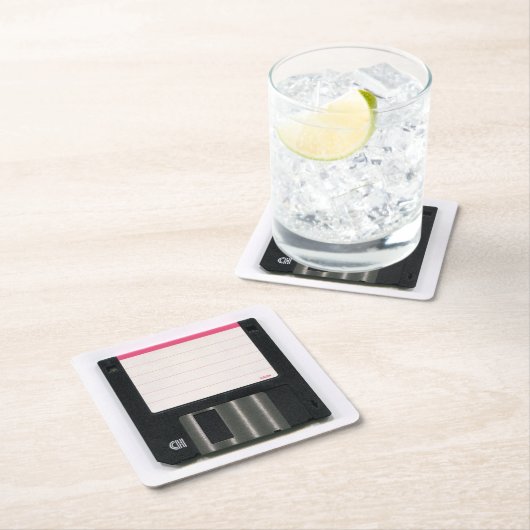 フロッピーディスクコースターセット スクエアペーパーコースター (インサイチュ)