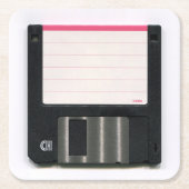 フロッピーディスクコースターセット スクエアペーパーコースター (正面)