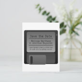 フロッピーディスク日付はがきを保存する,グレー 案内ポストカード (スタンド正面)