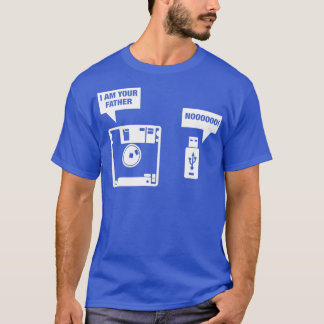 フロッピーディスク私はあなたの父である Tシャツ