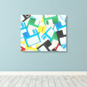 フロッピーディスク キャンバスプリント (インサイチュ (ウッドフロア))