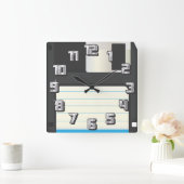 フロッピーディスク スクエア壁時計 (ホーム)