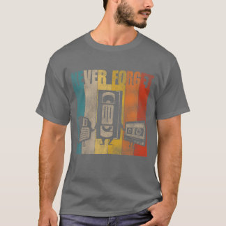 フロッピーディスク VHS と カセットテープ の友を忘れるな フリー Tシャツ