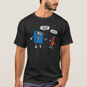 フロッピーディスクUsbドライブIm Your Fatherおもしろい・コンピュータ Tシャツ