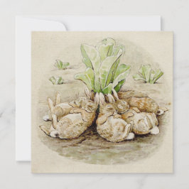 フロッピーバニー眠っている(Beatrix Potter) カード