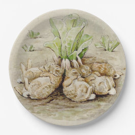 フロッピーバニー眠っている(Beatrix Potter) ペーパープレート