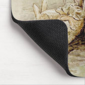 フロッピーバニー眠っている(Beatrix Potter) マウスパッド (コーナー)