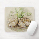 フロッピーバニー眠っている(Beatrix Potter) マウスパッド (マウス)