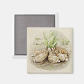 フロッピーバニー眠っている(Beatrix Potter) マグネット (正面/裏面)