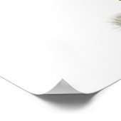 フロッピーブルーの夏の帽子をかぶったガチョウ ポスター (角)