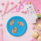 フロッピー付きバンニ ペーパープレート (パーティー)