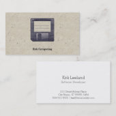 フロッピー・ディスク凸版印刷 名刺 (正面/裏面)