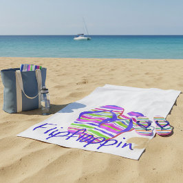 フロップピンを反転' ビーチタオル