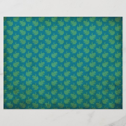 フロッ動揺してグパターン（の模様が）あるスクラップブック紙 (正面)