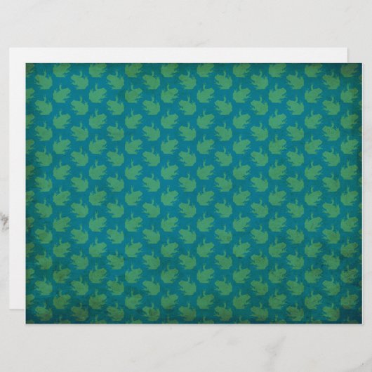 フロッ動揺してグパターン（の模様が）あるスクラップブック紙 (正面/裏面)