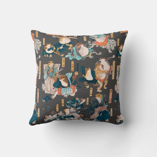 フロッ日本のグ浮世絵 クッション (裏面)