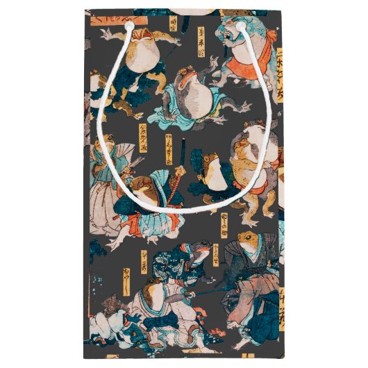 フロッ日本のグ浮世絵 スモールペーパーバッグ (裏面)