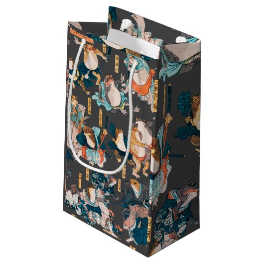 フロッ日本のグ浮世絵 スモールペーパーバッグ (裏面アングル)