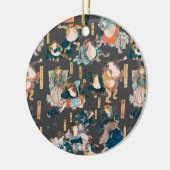 フロッ日本のグ浮世絵 セラミックオーナメント (左)