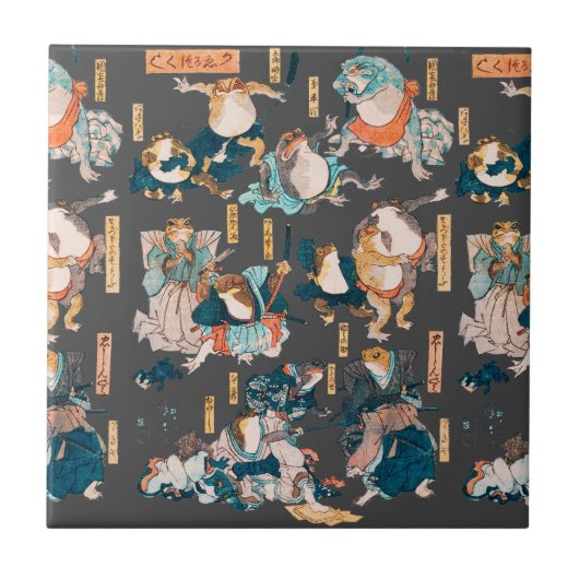 フロッ日本のグ浮世絵 タイル (正面)