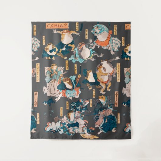 フロッ日本のグ浮世絵 タペストリー (正面)