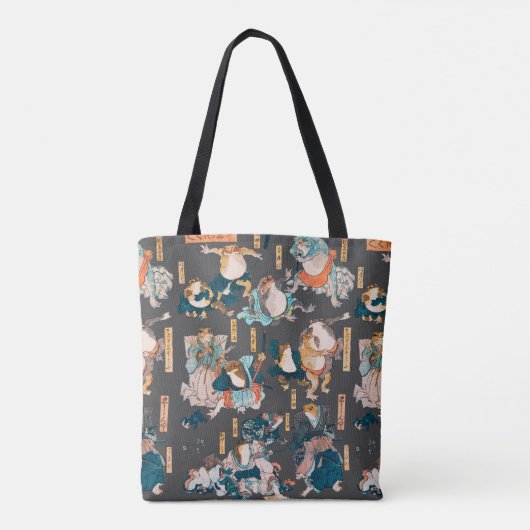 フロッ日本のグ浮世絵 トートバッグ (裏面)