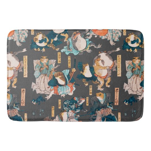 フロッ日本のグ浮世絵 バスマット (正面)