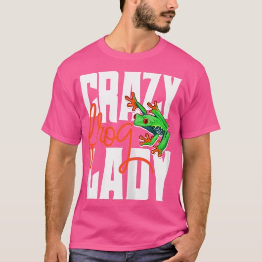 フロッ熱狂するグレディ両生類おもしろい愛カエルの所有者 Tシャツ (正面)