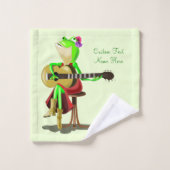 フロッ遊グズギターバスタオル – あなたの色/文字 バスタオルセット (ウォッシュタオル)